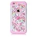 Sunshine-Tech for iPhone 6S,iPhone 6 Case - Rainbow Unicorn Patchwork Pattern Shock-Absorption Hard PC and Inner Silicone Hybrid Dual Layer Armor Defender Protective Case Cover for Apple iPhone 6S