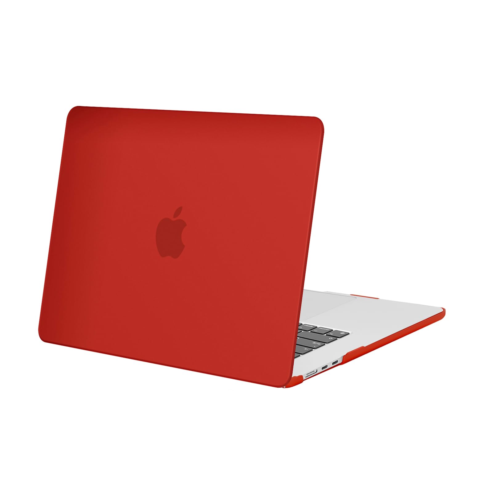 MOSISO Compatible with MacBook Air 15 inch Case M5 2026 M4 2025 M3 2024 M2 2023 A3448 A3241 A3114 A2941 Liquid Retina Display Touch ID, Protective Plastic Hard Shell Case Cover, Red