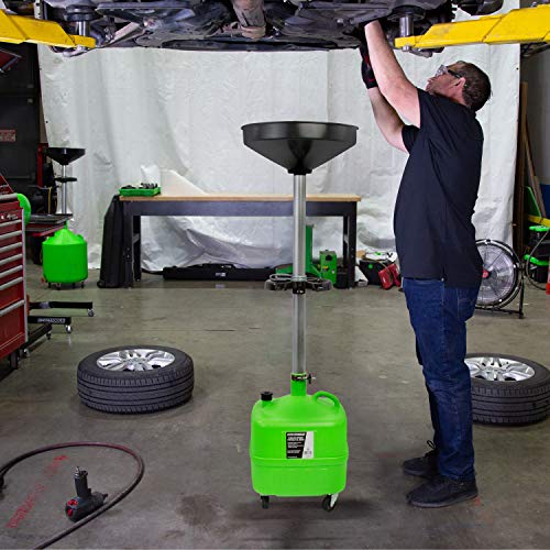 OEMTOOLS 87032 9 Gallon Upright Portable Oil Lift Drain with Oil Pan