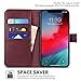 TUCCH Case Wallet for iPhone Xs Max, Stand PU Leather Flip Cover with RFID Blocking Card Slot [Auto Wake/Sleep] Wireless Charging [Shockproof TPU Shell] Compatible with iPhone Xs Max 6.5