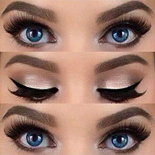 Eye Makeup Tool Kit for Women - Cat Eyeliner Stencil / 24 Shapes Eyebrow Stencil/Eyebrow Trimmer Scissors With Comb Hair Remover Beauty Tools