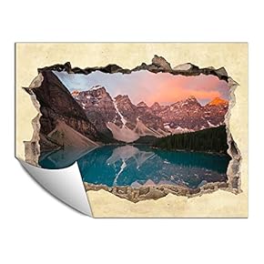 Wall Paper Small Wall Mural Creative 3D Photo Wall Art Removable Wall Decoration for Bedroom Living Room - 24x32 inches