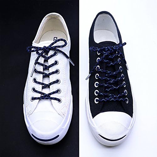 Moss Shoelaces color/ oval/ round/ flat with gold / silver tip - 37"/49"/61" lengths (black, white, red, blue)