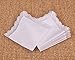 Milesky White Wedding Cotton Handkerchiefs Lace Edges 10 Inches (Pack of 6)