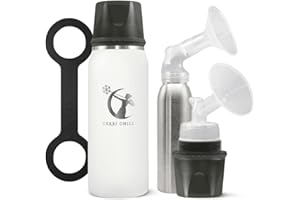 Ceres CHILL OG Breastmilk Chiller & Warmer – 12–34oz Portable Breast Milk Cooler, Storage & Baby Bottle for Travel, Work or On-The-Go – Pump Compatible Container – Future’s So Bright White