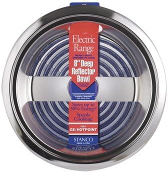 Stanco Metal #50118 8" Chrome Deep Bowl Ge