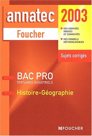 Histoire-géographie, bac pro, tertiaires industriels