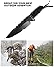 DAX Survival Knife: 550 Paracord Handle, Best Survival Gear, Survival kit with Fire Starter, Emergency Whistle, Full Tang Blade, Fixed Blade Hunting Knife, 420 Stainless Steel, Protective Sheath