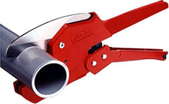 bosig  42 mm Pipe Cutter with Manganese Blade and Ratchet Handle Plumbing Tube for PVC and Plastic Pipes