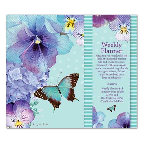 The Gifted Stationery Co. Ltd. Polka Dot Viola Weekly Planner