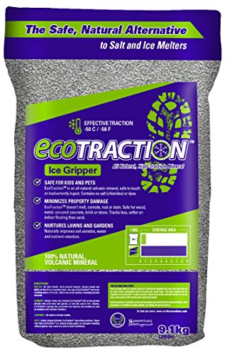 EcoTraction ET9RB All-Natural Volcanic Mineral Ice Traction Granules, 20-Pound