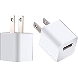 USB Wall Charger Plug,ZLONXUN 2-Pack 5V Charger Block Cube Compatible with iPhone,iPod,Watch,Headset(2 Pack)