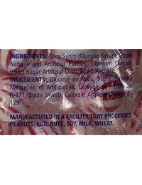 Hard Candy bolas de menta Rojo y Blanco Jumbo de 120 count Bolsa