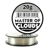 SS 316L - 50 ft. 20 Gauge AWG Stainless Steel Resistance Wire 0.81 mm 20g 50’