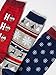 CHARLES RICHARDS Men's Christmas Holidays Cotton Crew Snowman Socks 5-Pack