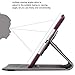 iPad Mini Case, iPad Mini 2 Case, iPad Mini 3 Case, BENTOBEN [Retro Studded] 360 Rotating Kickstand Smart Cover Auto Sleep and Wake Up Premium Faux Leather Protective Case for iPad Mini 1/2/3,Wine Red