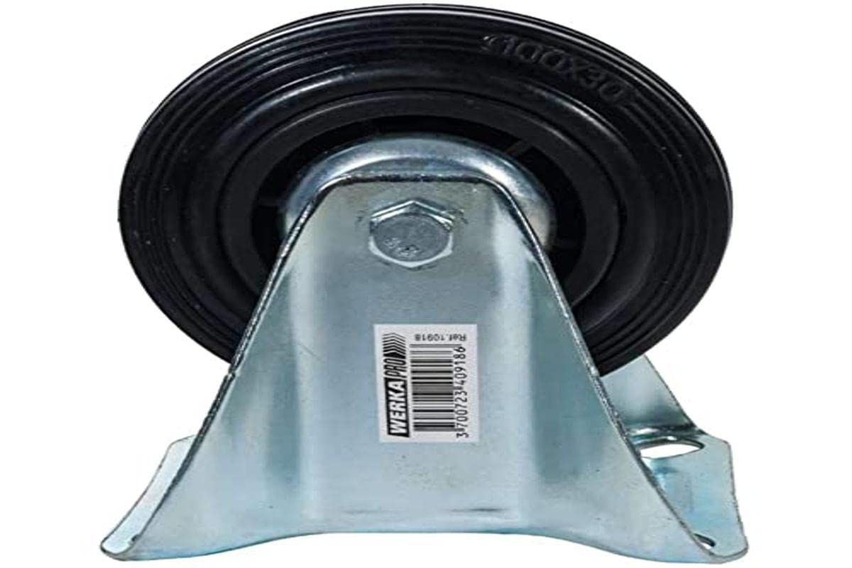 WerkaPro 10918 Fixed Castor Without Brake 100 mm Maximum Load 100 kg
