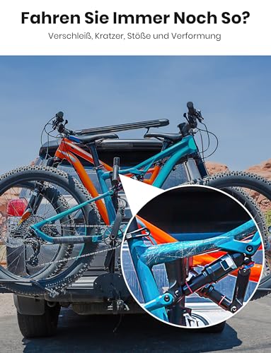 COICER Bicycle Frame Protection Transport | Set of 4 | Transport Protection Suitable for Thule Bicycle Carrier Carbon Frame Protection Bicycle Carrier Accessories Ebike Frame Protection Attachment (M,L,XL,XXL)