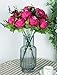 Duovlo Springs Flowers Artificial Silk Peony Bouquets Wedding Home Decoration,Pack of 1 (Spring Hot Pink)