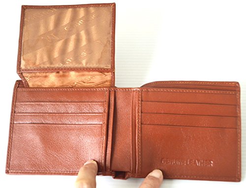Authentic M Crocodile Skin Men's Bifold Crocodile Tail Skin Leather Tan Wallet