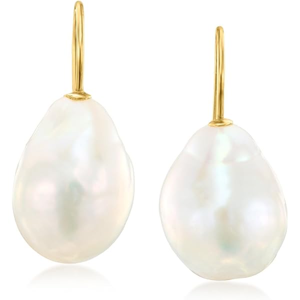 Amazon.com: Ross-Simons 11-12mm Cultured Baroque Pearl Drop