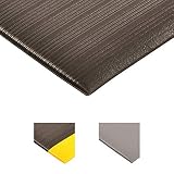 NoTrax 410 PVC Airug Safety/Anti-Fatigue Floor Mat, for Dry Areas, 2' Width x 3' Length x 3/8" Thickness, Black