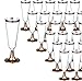 Champagne Flutes – 50-Count Plastic Champagne Glasses, Toasting Flute Set, Decorative Drinking Glasses for Housewarming Parties, Formal Events, Graduation Celebrations, Rose Gold, 5 Fl.Oz
