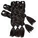Dark Brown Jumbo Braiding Hair Extension Rainbow Jumbo Braiding For Twist Braiding Jumbo Braids Salon Crochet Twist Braiding Hair Extensions 24Inch 5Pcs/Lot 100g/Pc (pure 2#)