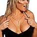 Glamaker Women's Sexy Halter Body Chain Jewelry Bikini Bra Necklace Gold