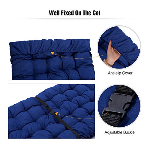 REDCAMP XL Cot Pads for Camping, 3" Thicker Soft Comfortable Cotton