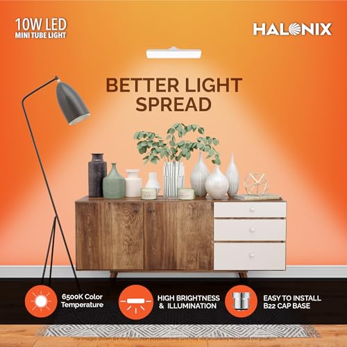 Halonix 10 Watts B22d LED bulb tube Light Cool White, Pack of 1, T-bulb 3