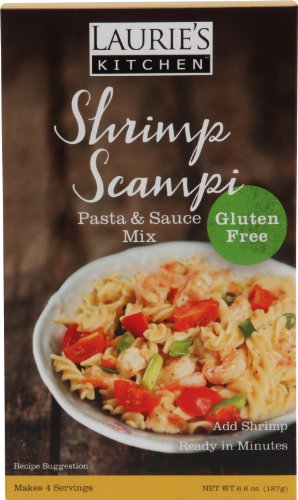 Laurie's Kitchen Pasta Entree Mix Gluten Free, Shrimp Scampi, 6.6 Ounce