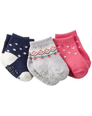 Baby Girls 3 Pack Socks (Fair Isle)