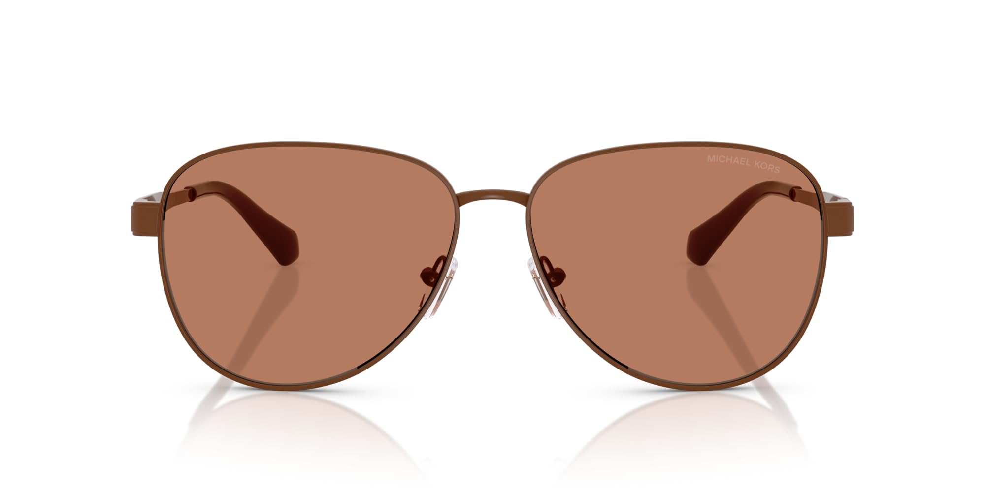 Michael Kors MK1160 Biarritz Sunglasses, Nutmeg/Nutmeg Solid, 61 mm