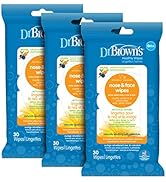 Dr. Brown's Nose and Face Wipes for Babies and Toddlers - 30ct - 3 Pack