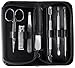 Grooming Kit - Nail and Skin Care Set - Comes with Fine Tweezers, Blackhead Remover, Ingrown Hair Extractor and Scissors with sleek Case -Great Gift Idea