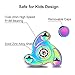 Opard Tri Fidget Spinner 2-4 Minutes Hand Spinning Toy Colorful Zinc Alloy for Child and Adult (Spiral Colorful)