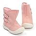 Infant Baby Boy Girl Snow Boots Rubber Sole Anti-Slip Warm Winter Prewalker Waterproof Toddler Shoes (18-24 M)