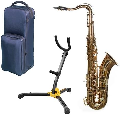 Virtuoso Series Professional Tenor Saxophone Deluxe Dark Lacquer w/Hercules Sax Stand with Bag