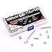 Hilitchi 240-Pcs(120 Pair) M5 x 5 / 10 / 15 / 25 / 35 / 45 Phillips Chicago Binding Screws Scrapbook Photo Albums Binding Screws Screw Post Extenders Assortment Kit
