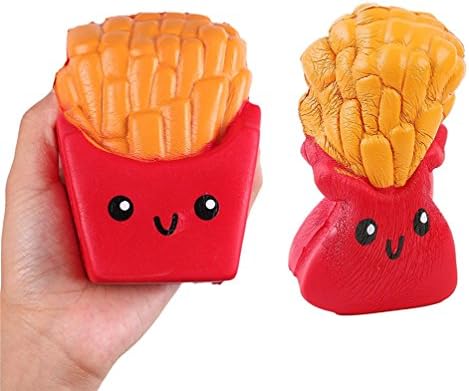 Stress Relief Toy, ACAREU Jumbo Slow Rising Kawaii Scented Soft French Fries Squishies Food Toy, 1 Pcs Color Random