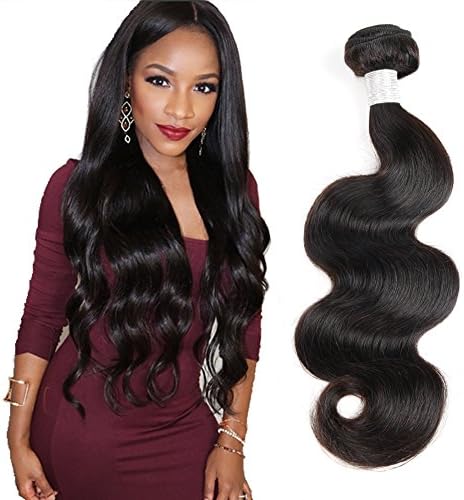 Yolami Hair Brazilian Hair Body Wave 1 Bundles 100% Unprocessed Virgin Human Hair Bundles Natural Color 12 Inch