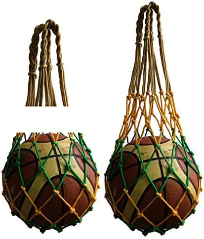 Classical handmade nylon rope stronger basketball holder classical football bags