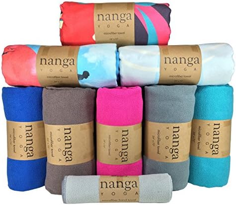 Hot Yoga Towel – Beautiful, Non Slip, Skidless, Ultra Absorbent, Lightweight, Microfiber Towel Sized for Yoga Mats