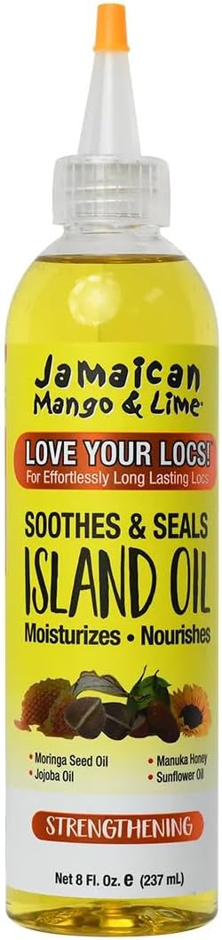 Jamaican Mango & Lime Island Oil 237ml Scalp Nourish Lock Strengthen Sulphate