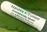NAUSEA & TUMMY Aromatherapy Inhaler! Relief for Car & Morning Sickness, Chemo Queasiness, Bad Belly, Migraine Quease, Medication illness! Pocket Purse Stick, Handy Portable. Inhale Deeply for fast relief. 100% Natural Botanicals. Made fresh in USA! D