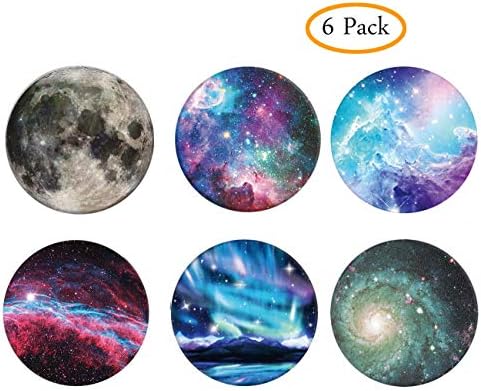 Phone Socket,Pop Grip for Phones and Tables Pack 6 (6Galaxy-1)