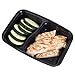 California Home Goods 2 Compartment Reusable Food Storage Containers with Lids, Microwave and Dishwasher Safe, Bento Lunch Box, Stackable, Set of 10