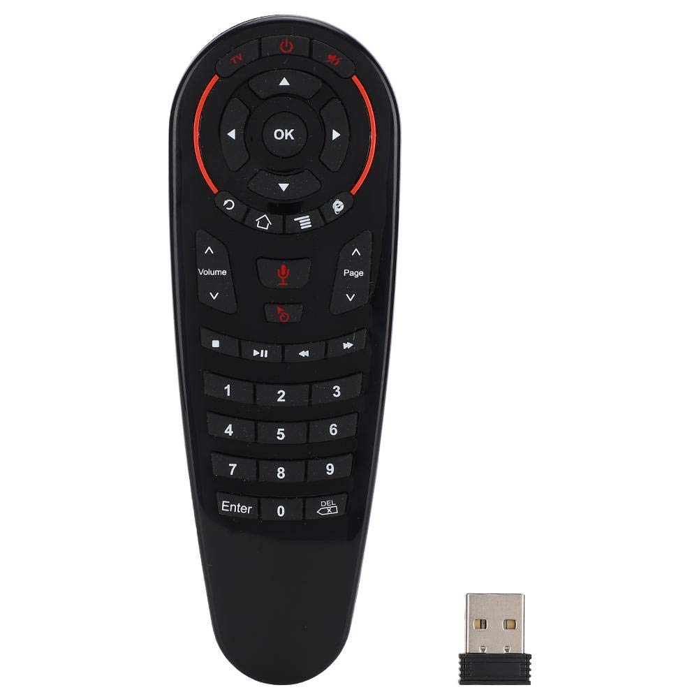 Air Mouse Remote Control, G30S USB 2.4G Wireless Intelligent Voice Remote Controller with 6-axis Gyroscope Sensor, 10m Distance Transmission