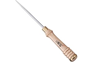KAKURI Heavy Duty Awl Tool 7" - Full Tang Awl for Hammer Punching, Bookbinding, Punching, Sewing, Wood Scratching, Woodworking, Leather Working, Crafts - Sharp Japanese Steel Blade - Made in Japan